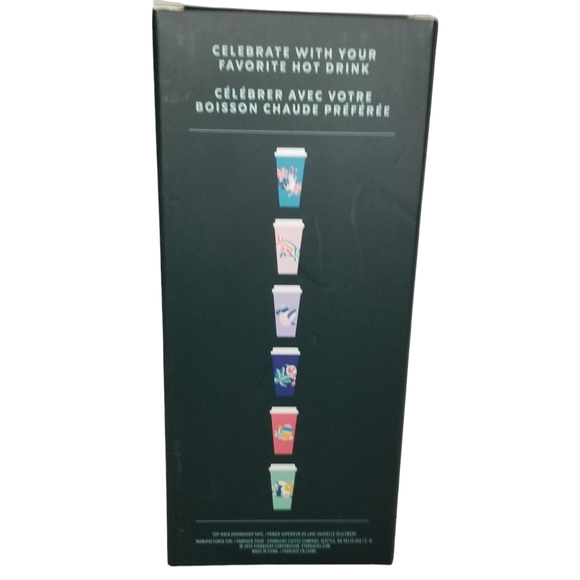 Starbucks Reusable Hot Cups 6 pack 16 ounces Spring Easter Bunny Rabbit NWT - Picture 2 of 13